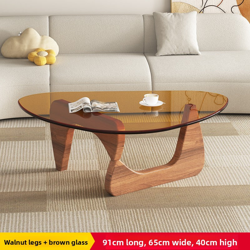 Glass Wood Coffee Table – Strong, Sleek, and Space-Smart