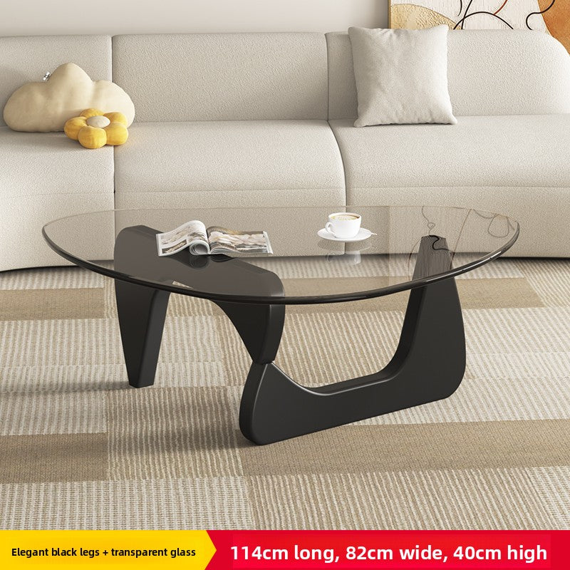 Glass Wood Coffee Table – Strong, Sleek, and Space-Smart