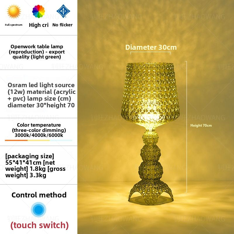 Lace Wine Glass Lamp-The Embodiment of Home Romance