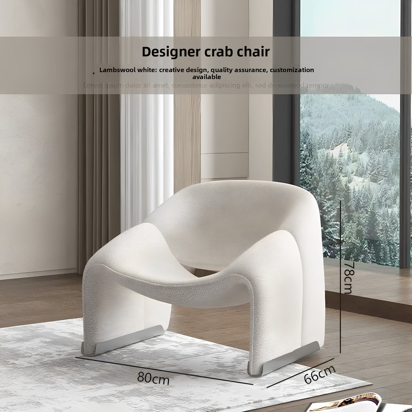 Groovy Chair-Modern Style with High Comfort for Living Room