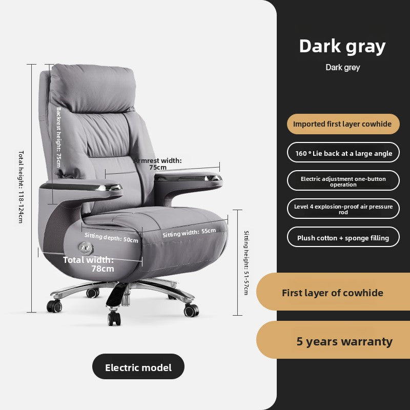 Intelligent Massage Leather Executive Chair – A New Standard of Comfort & Modern Luxury