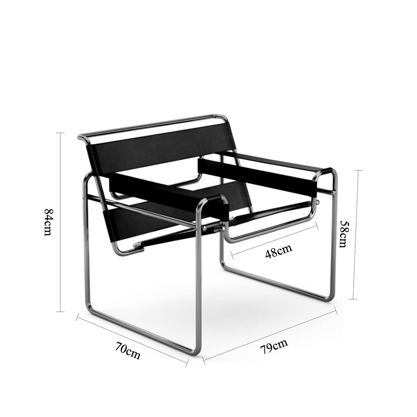 Bauhaus-style Wassily Chair Replica