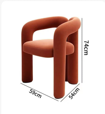 Cream Luxury Dressing Chair – Modern Minimalist Designer Makeup Chair with Backrest