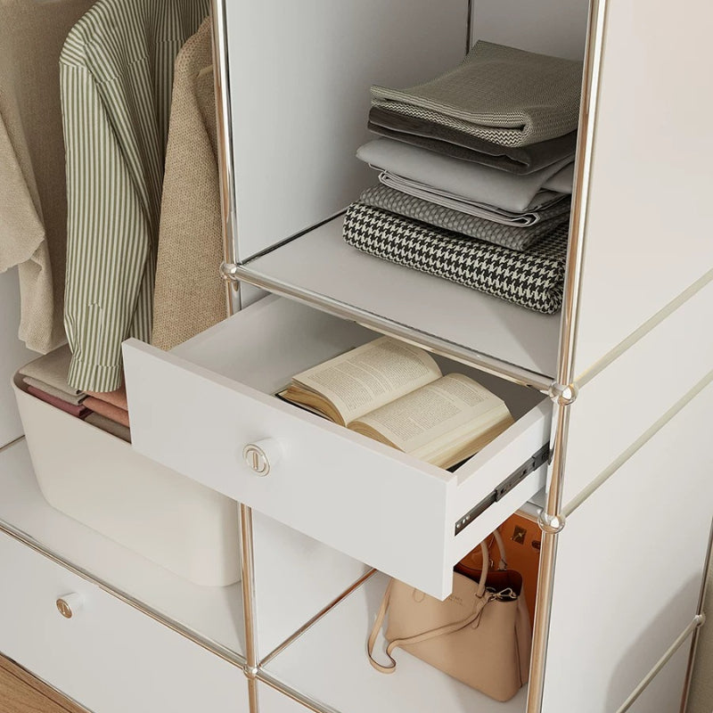 Modern Bedroom Wardrobe – Freestanding Clothes Rack & Storage Cabinet