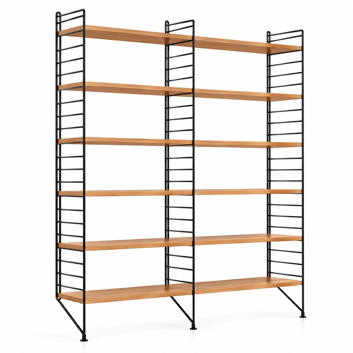 Sistema a parete String – Scaffalatura modulare, regolabile e montata a parete