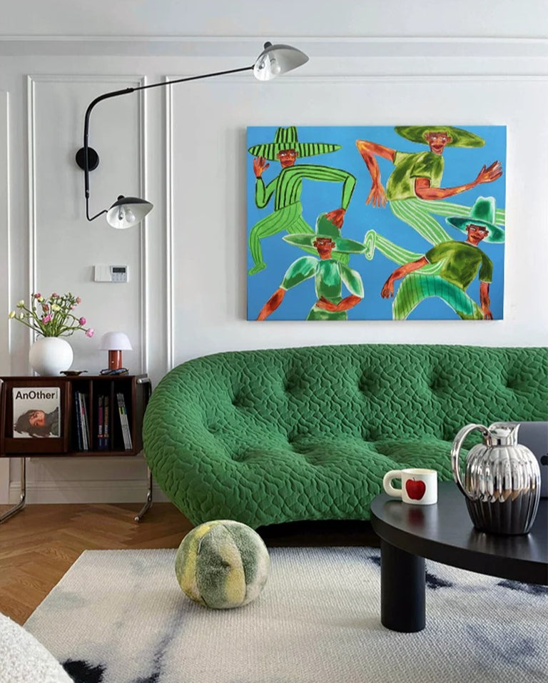 Bauhaus-Style Mid-Century Wall Art – A Sophisticated & Vibrant Statement for Modern Living