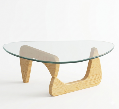 Glass Wood Coffee Table – Strong, Sleek, and Space-Smart