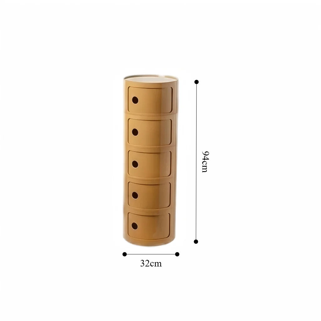 Componibili Round Cabinet Replica – Nordic Modular Storage for Modern Spaces