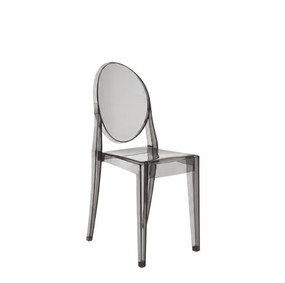 Nordic Ghost Dining Chair – Transparent Stackable Acrylic Chair