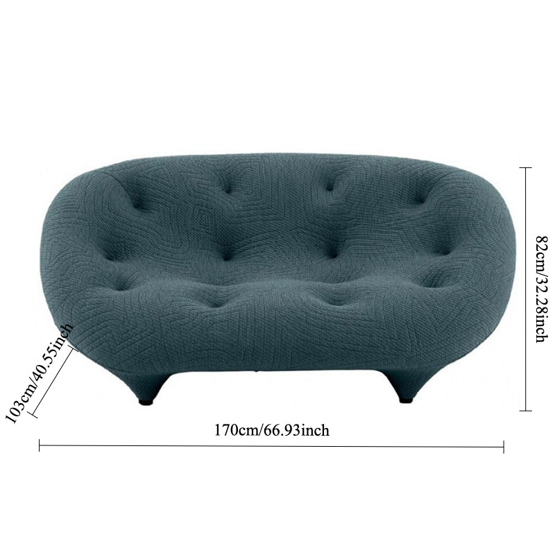 Ligne Roset Shell-shaped Ploum Sofa – Organic Curves & Textured Comfort