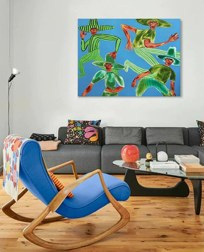Bauhaus-Style Mid-Century Wall Art – A Sophisticated & Vibrant Statement for Modern Living