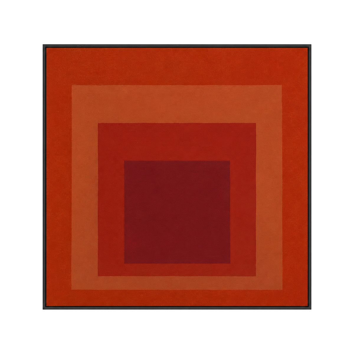 Josef Albers Inspired Bauhaus Geometric Abstract Wall Art - Layered Colour Block Print