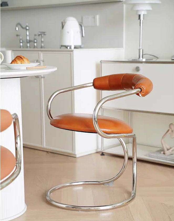 Bauhaus-Style Snake Armchair — Creative Mid-Century Design for Dining and Leisure