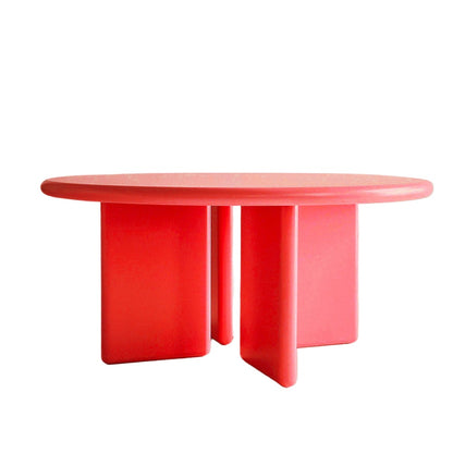 Memphis Round Dining Table – Modern Sculptural Pedestal Table