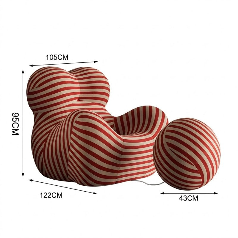 Cloud Hug Lounge Chair – Soft Curves Meet Effortless Relaxation