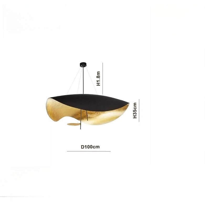Catellani Smith Gold Leaf Pendant Replica – Modern Minimalist Luxury Lighting