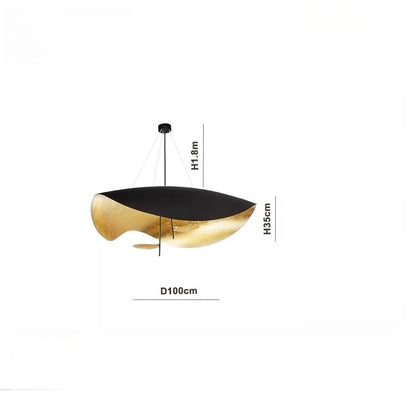 Catellani Smith Gold Leaf Pendant Replica – Modern Minimalist Luxury Lighting