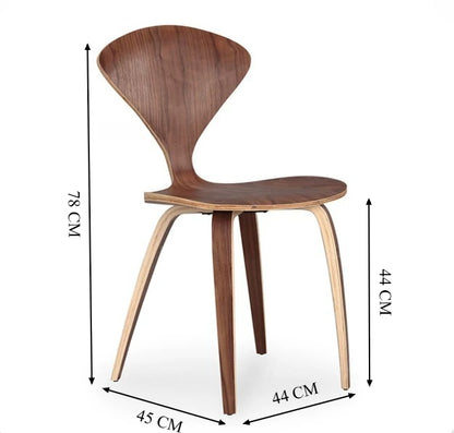 Minimalist Nordic Solid Wood Dining Chair — Versatile Designer Elegance for Home, Cafes & Hotels