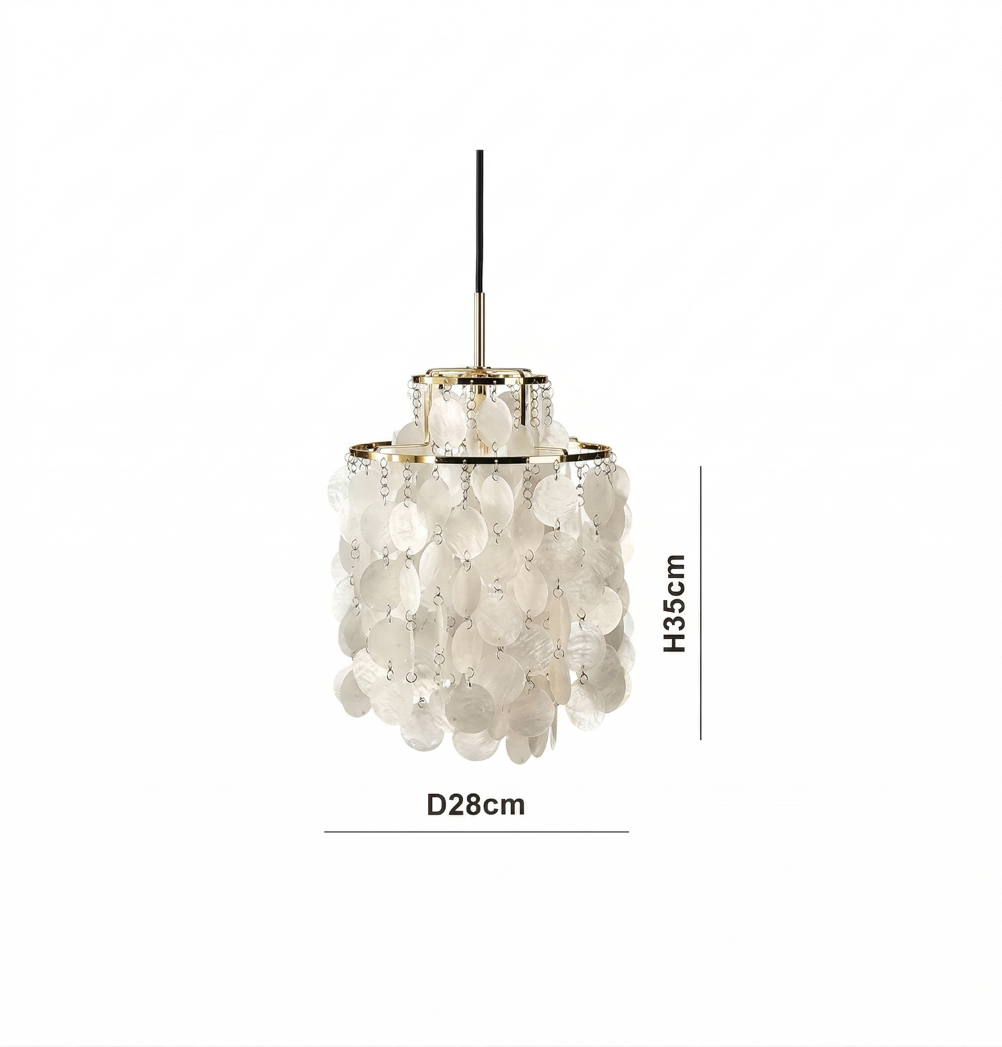 Verpan Fun Chandelier Replica – A Vintage Mother of Pearl Masterpiece