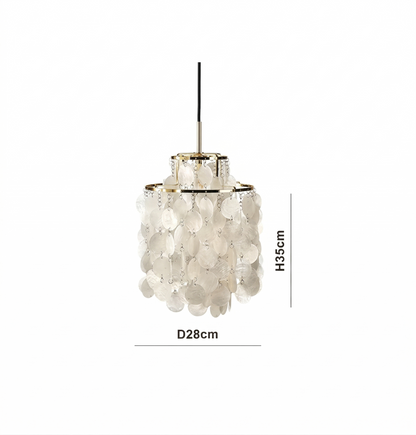 Verpan Fun Chandelier Replica – A Vintage Mother of Pearl Masterpiece