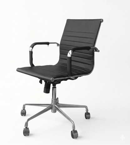 Eames Office Meeting Chair– Ergonomic Cushion Metal Armrest Alloy Base