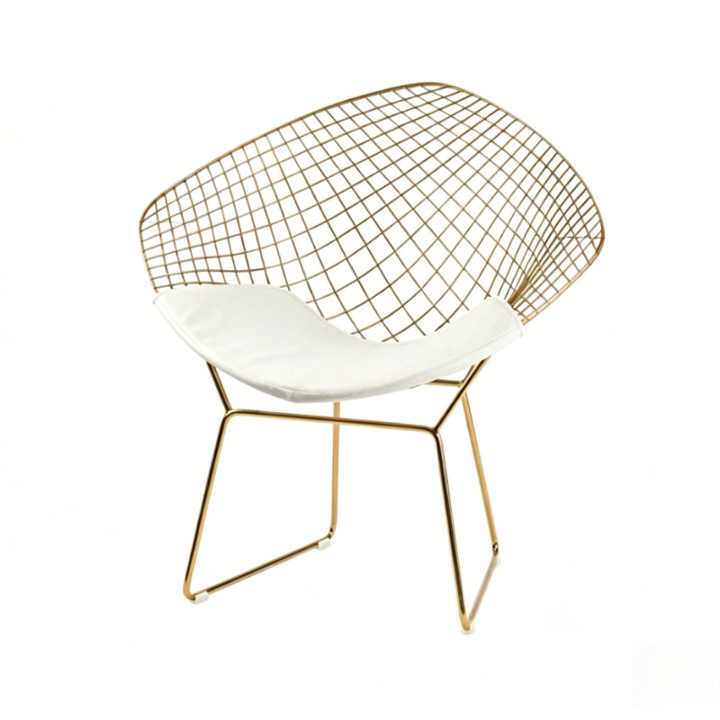 Diamond Wire Lounge Chair – Modern Mid-Century Accent Seating