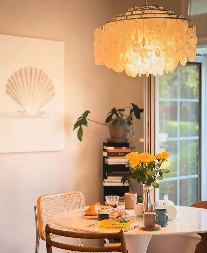 Verpan Fun Chandelier Replica – A Vintage Mother of Pearl Masterpiece