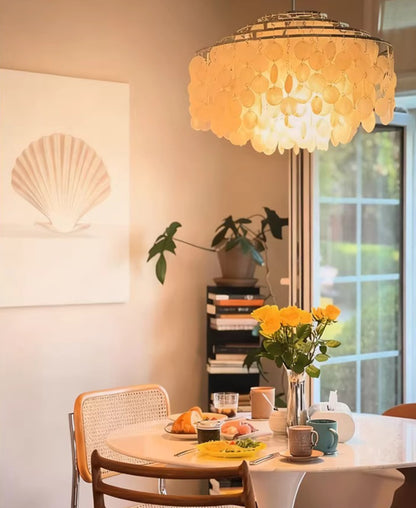 Verpan Fun Chandelier Replica – A Vintage Mother of Pearl Masterpiece