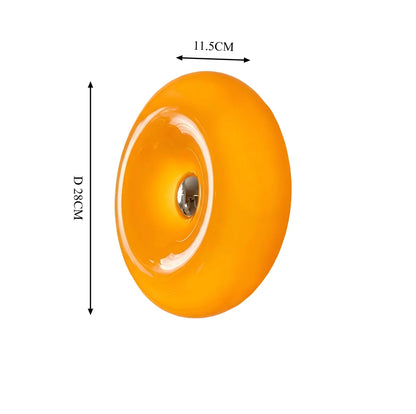 Orange Donut Wall Lamp — A Mid-Century Bauhaus Ambient Light
