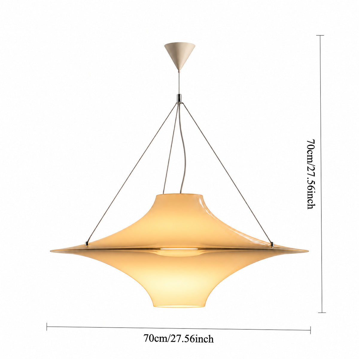 Inno Lokki Skyflyer White Acrylic Pendant Lamp