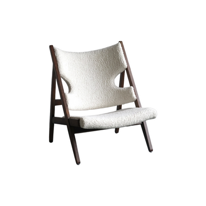 Solid Wood High-Back Lounge Chair — Minimalist Luxury & Creative Designer Style