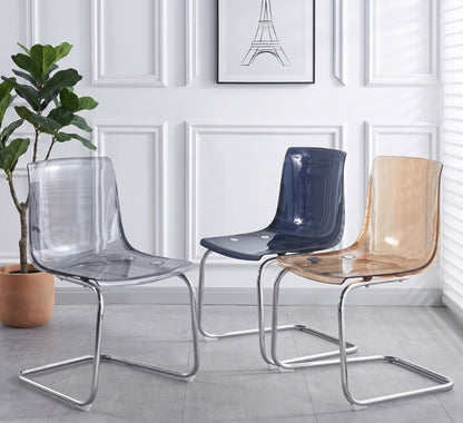 Acrylic Dining Chair – Nordic Modern Thickened Backrest