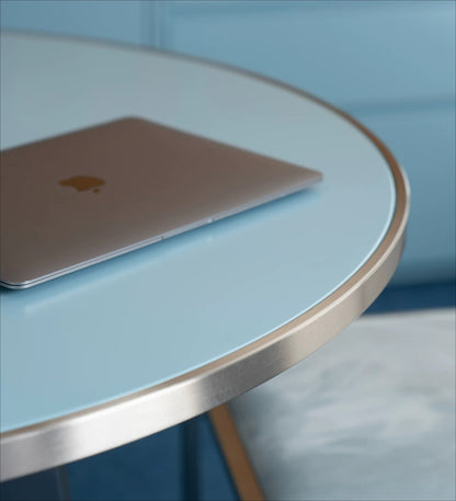 Table à manger ronde Harman — Design Bauhaus vintage pour petits espaces