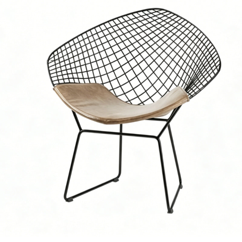 Diamond Wire Lounge Chair – Modern Mid-Century Accent Seating