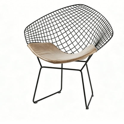 Diamond Wire Lounge Chair – Modern Mid-Century Accent Seating