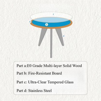 Mid-Century Bauhaus Round Table — Timeless Design & Elegance for Compact Spaces