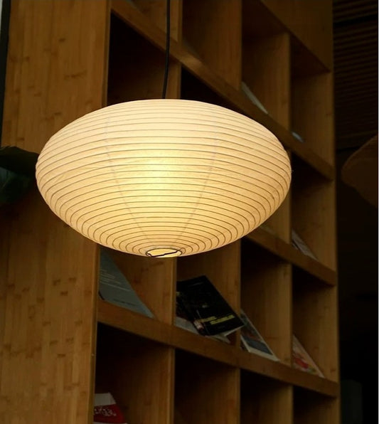 Noguchi Style Paper Lamp – Wabi-Sabi Zen Design for Modern Living