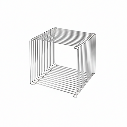 Minimalist Stainless Steel Wire Side Table – Geometry in Living