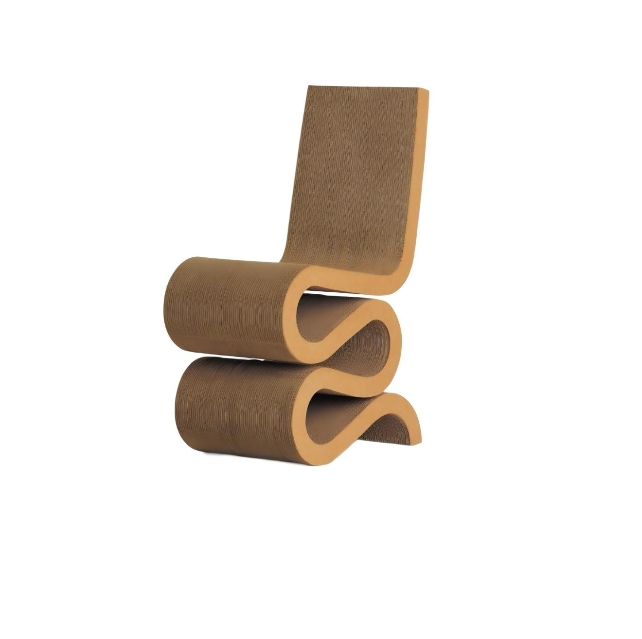Corrugated Cardboard Wiggle Chair — A Creative Fusion of Eco-Design and Modern Form