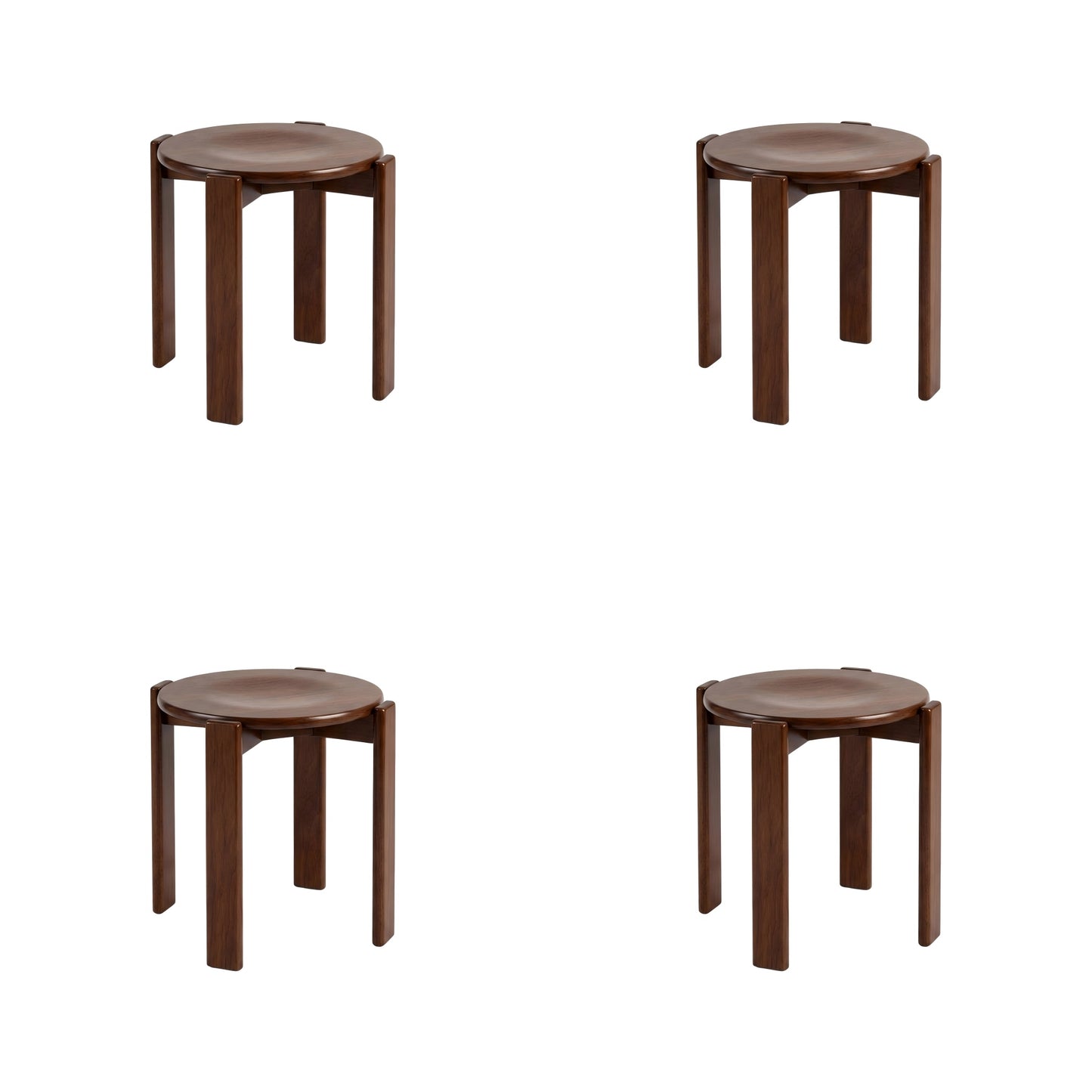 Rey Stool Replica – Versatile Stackable Wooden Stool & Modern Minimalist Elegance