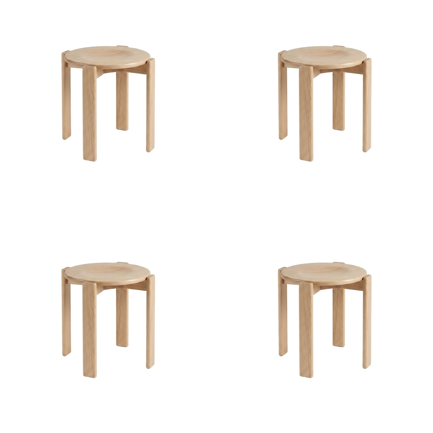 Rey Stool Replica – Versatile Stackable Wooden Stool & Modern Minimalist Elegance