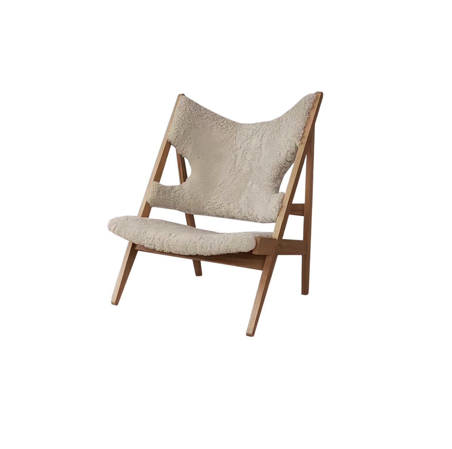 Solid Wood High-Back Lounge Chair — Minimalist Luxury & Creative Designer Style