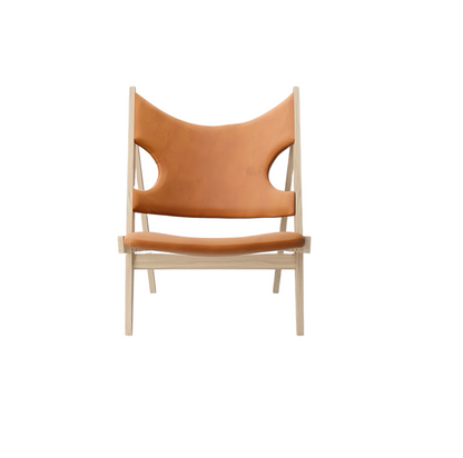 Solid Wood High-Back Lounge Chair — Minimalist Luxury & Creative Designer Style