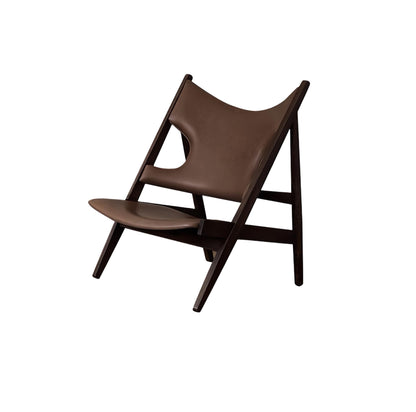 Solid Wood High-Back Lounge Chair — Minimalist Luxury & Creative Designer Style