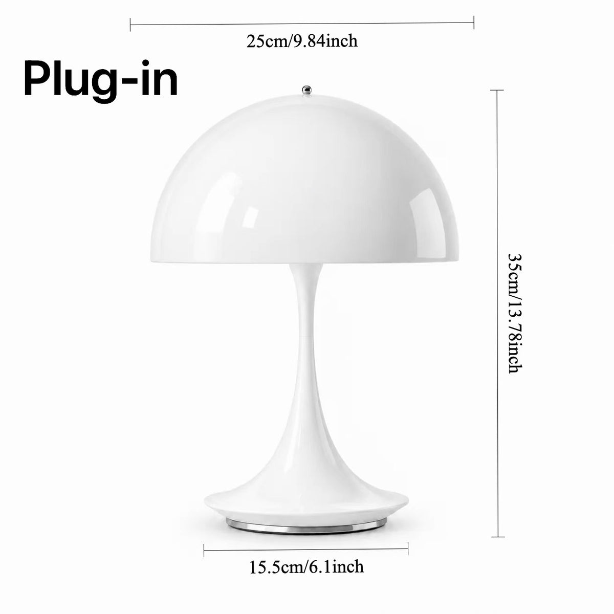 Verner Panton Dome Table Lamp – Retro Curves & Colour