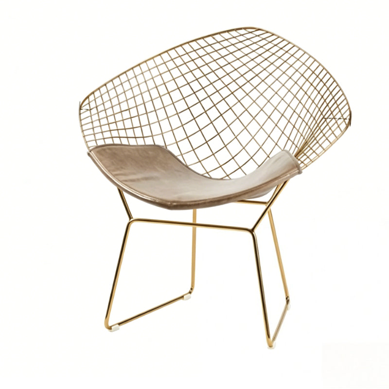 Diamond Wire Lounge Chair – Modern Mid-Century Accent Seating