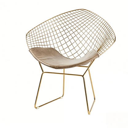 Diamond Wire Lounge Chair – Modern Mid-Century Accent Seating