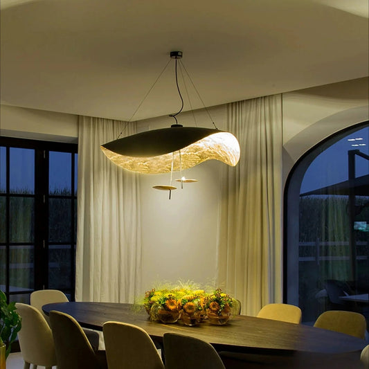 Catellani Smith Gold Leaf Pendant Replica – Modern Minimalist Luxury Lighting