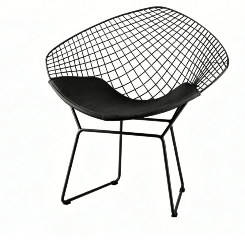 Diamond Wire Lounge Chair – Modern Mid-Century Accent Seating