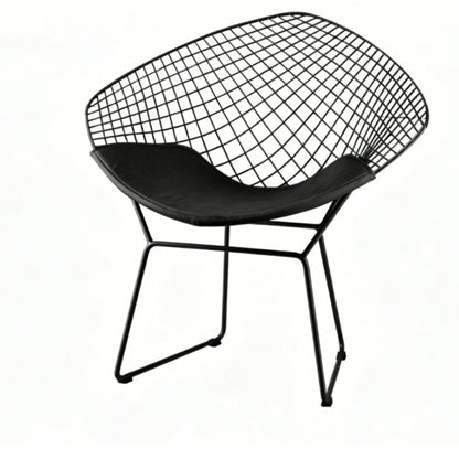 Diamond Wire Lounge Chair – Modern Mid-Century Accent Seating